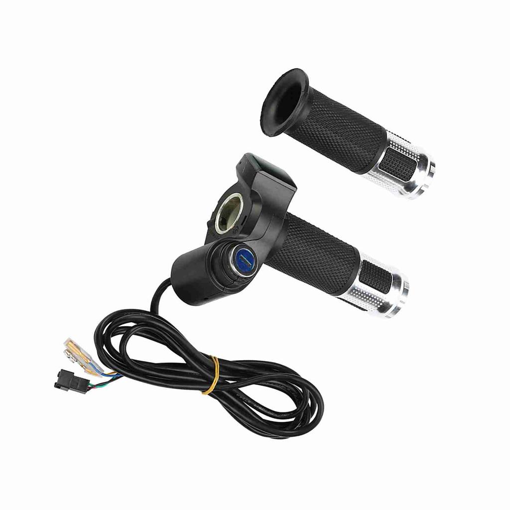 5-проводной светодиодный дисплей напряжения поворотный дроссель универсальный для 12-99 В электроскутера(Серебряный)