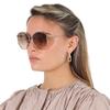 Salvatore Ferragamo Brown Gradient Irregular Ladies Sunglasses Sf264s 796 60