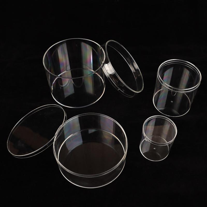 1 шт. акриловая коробка для конфет прозрачная пластиковая круглая коробка для торта десерта шоколад свадебная вечеринка сувенир упаковка контейнеры для хранения