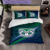 Wigan Warriors Pattern Microfiber 3Pcs Bedding Set Decor Duvet Cover Set For Bedroom Home Use