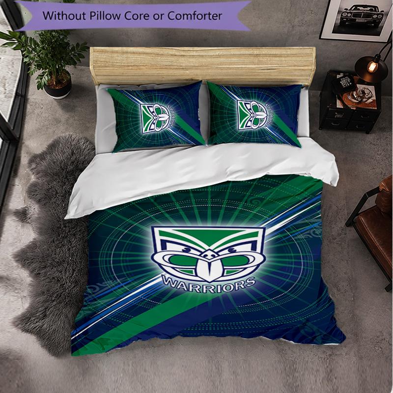 Wigan Warriors Pattern Microfiber 3Pcs Bedding Set Decor Duvet Cover Set For Bedroom Home Use