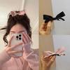 1PC Cute Three-dimensional Bow Hairpin Female Side High Ponytail Top Clip Edge Clip Bangs Clip Simple Japanese and Korean Headgear Sweet