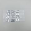 AAZO1 For BRABUS 400 450 460 480 500 550 560 580 600 650 700 800 850 880 900 Chrome Letters Number Trunk Emblem Logo