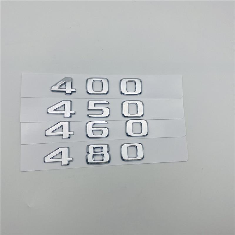 AAZO1 For BRABUS 400 450 460 480 500 550 560 580 600 650 700 800 850 880 900 Chrome Letters Number Trunk Emblem Logo