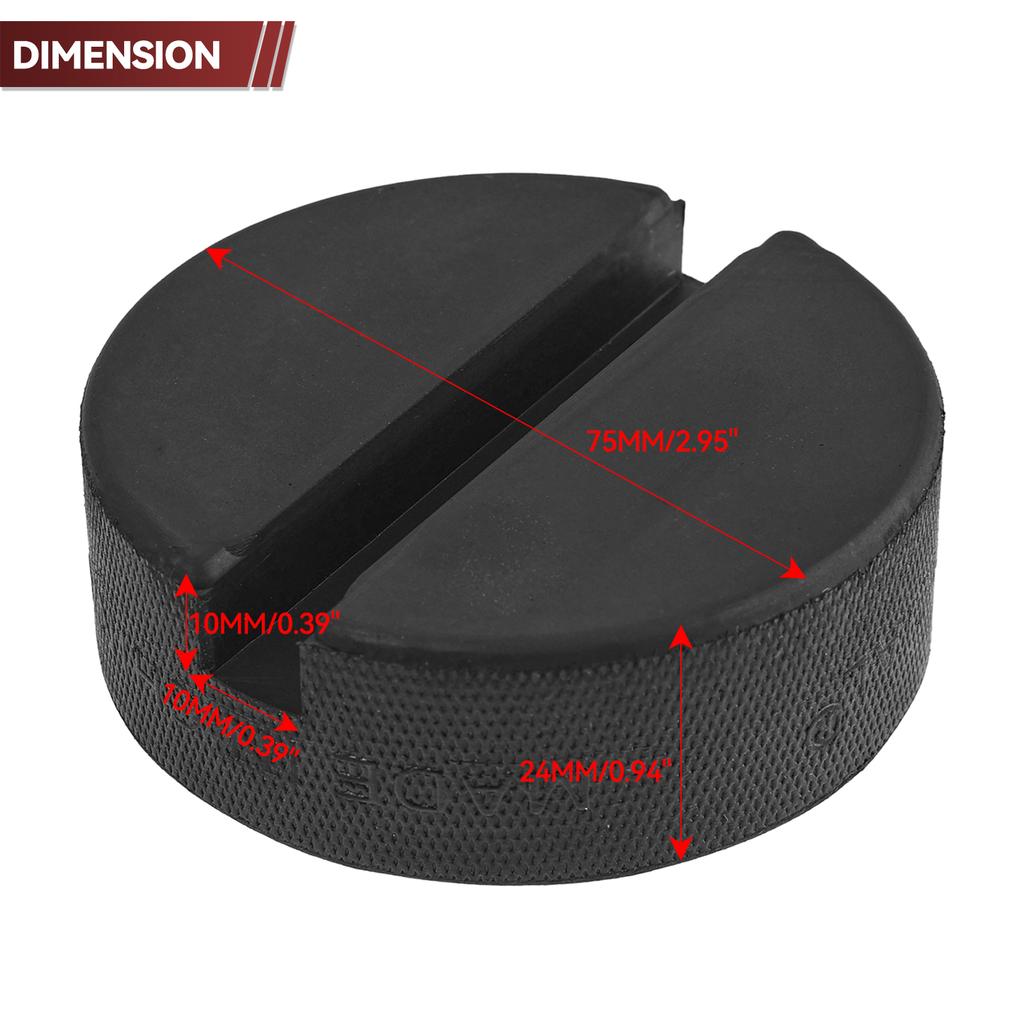 Slot Pad Jack Rubber 10mm Support Pinch Weld Slotted Floor Frame Rail Adapter Car Removal Repair Tool For Ford Renault Opel Seat