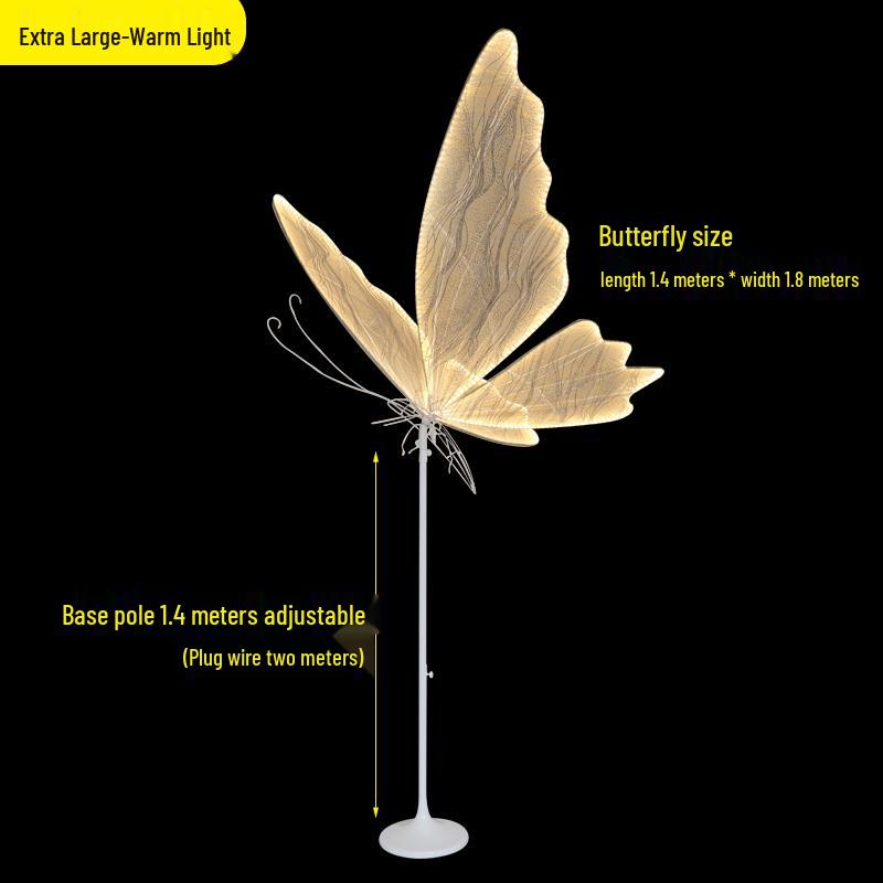 Светящийся Люстра-Крылья Бабочки: Потолочное украшение для свадьбы и оформление прохода