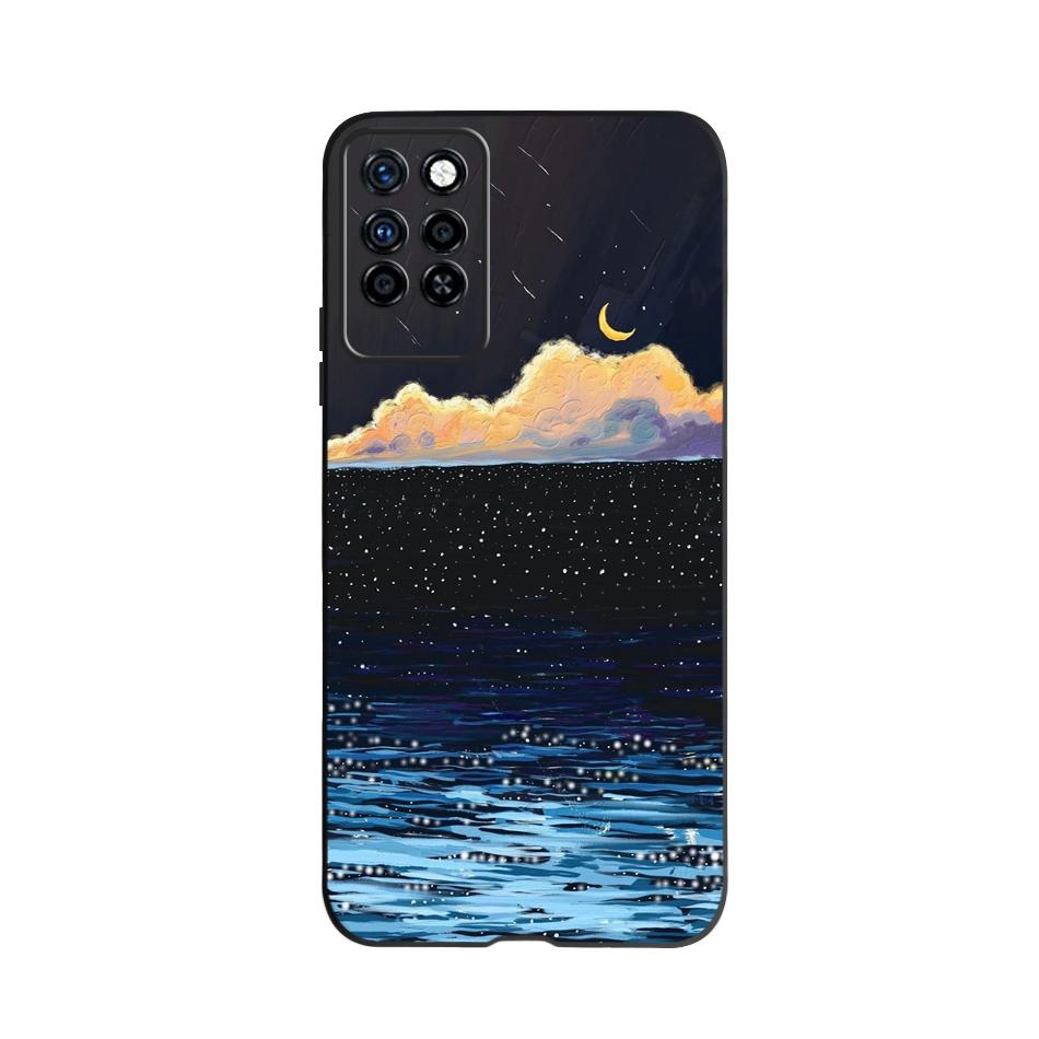 Милый Чехол Для Infinix Note 10 Pro NFC X695C X695 Чехол Для Телефона Черный Силикон Мягкий Чехол Для Infinix Note 10 Funda Note10 Pro 6.95"