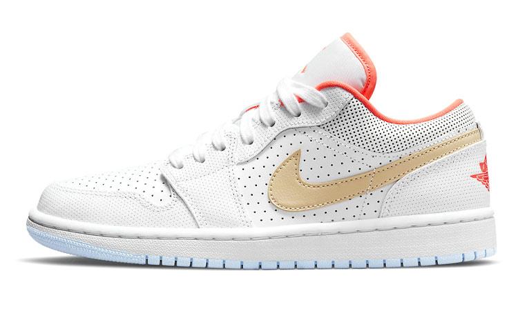 Jordan 1 Низкие белые женские кеды с кунжутом DC9509-100