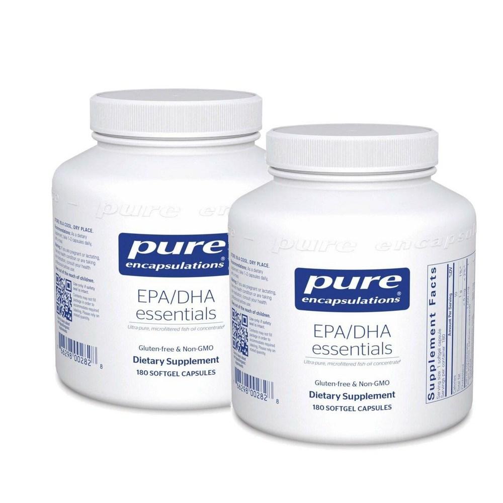 Pure Encapsulations Essential Fish Oil Omega Softgels EPA DHA 2 pcs 180 Tablets