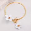 Metal Flower Jewelry Set Exaggerated Pendant Jewelry Suit Flower Necklace Earrings Set  Party