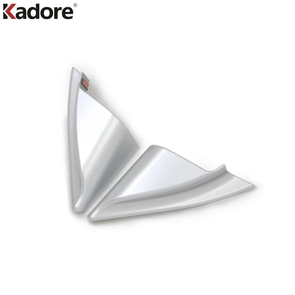 Car Front Inner Door Window A Pillar Triangle Cover Trim For Mazda CX5 CX-5 KF 2017- 2024 Carbon Fiber Interior Accessories