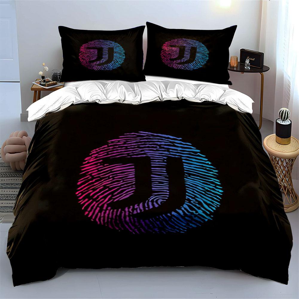 Fingerprint with gradient logo. Bedding sets Duvet cover sets Duvet covers Pillowcases(1 * Duvet Cover 2 * Pillowcases without duvet insert)