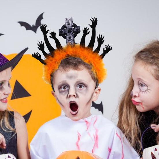 Повязка для волос на Хэллоуин, уникальный аксессуар для костюма, головной убор для вечеринок, косплей