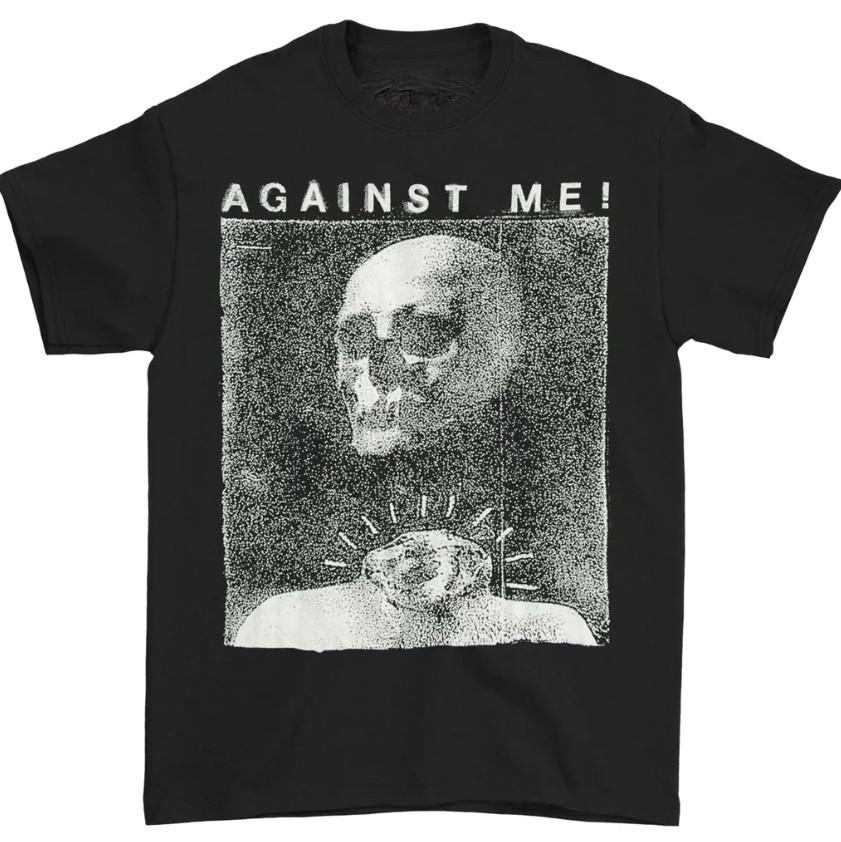 Against Me Band Album Cover Cotton All Size Black Unisex Shirt Unisex T-Shirt