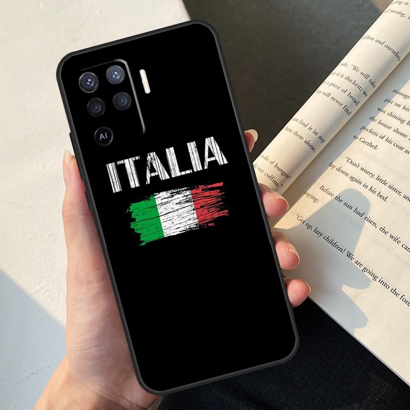Italy Flag Case For OPPO A16 A15 A5 A9 A31 A53 A53S A1K A3S A5S A52 A72 A83 A91 A93 A54 A74 A94 Cover