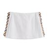 Fashion Style Summer New Arrival Women's Hawksbill Effect Trim Vest-Style White Tops Mid-Waist Culottes 8338730