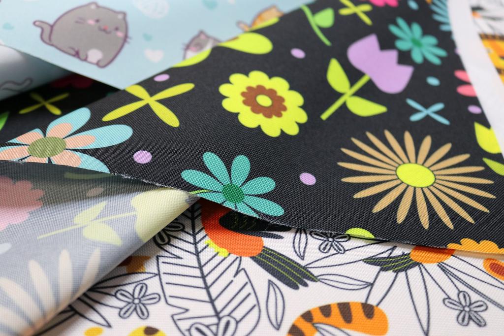 Outdoor Dekostoffe Oxford - Kinder, Blumen - Dx2300
