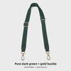 Adjustable 2.5cm Solid Color Canvas Crossbody Bag Strap Replacement