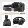 KVIDIO Беспроводные накладные наушники Bluetooth 5.4 65 часов воспроизведения 40-мм HD-драйвер Встроенный микрофон Проводное и беспроводное подключение Звукоизолирующие Закрытого типа Черный