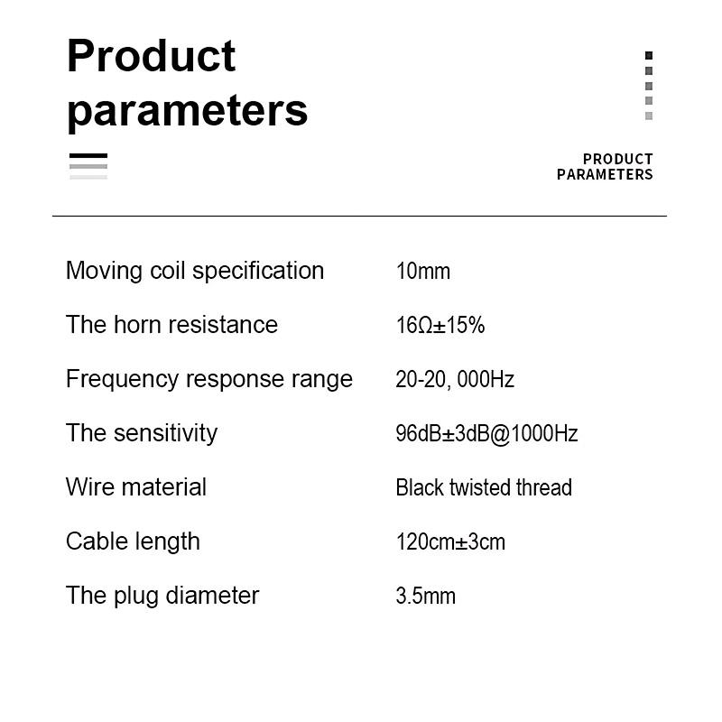 HIFI Heavy Bass Wired Earphone 3.5mm AUX In Ear Gaming Headset Dynamic Music Headphones Stereo Noise Cancelling Earbuds With Mic