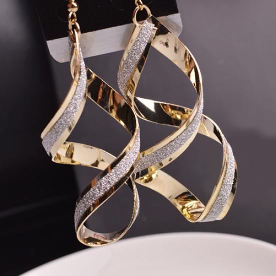 Женские спиральные скраб-крючки, висячие серьги, свадебные украшения, подарок для помолвки