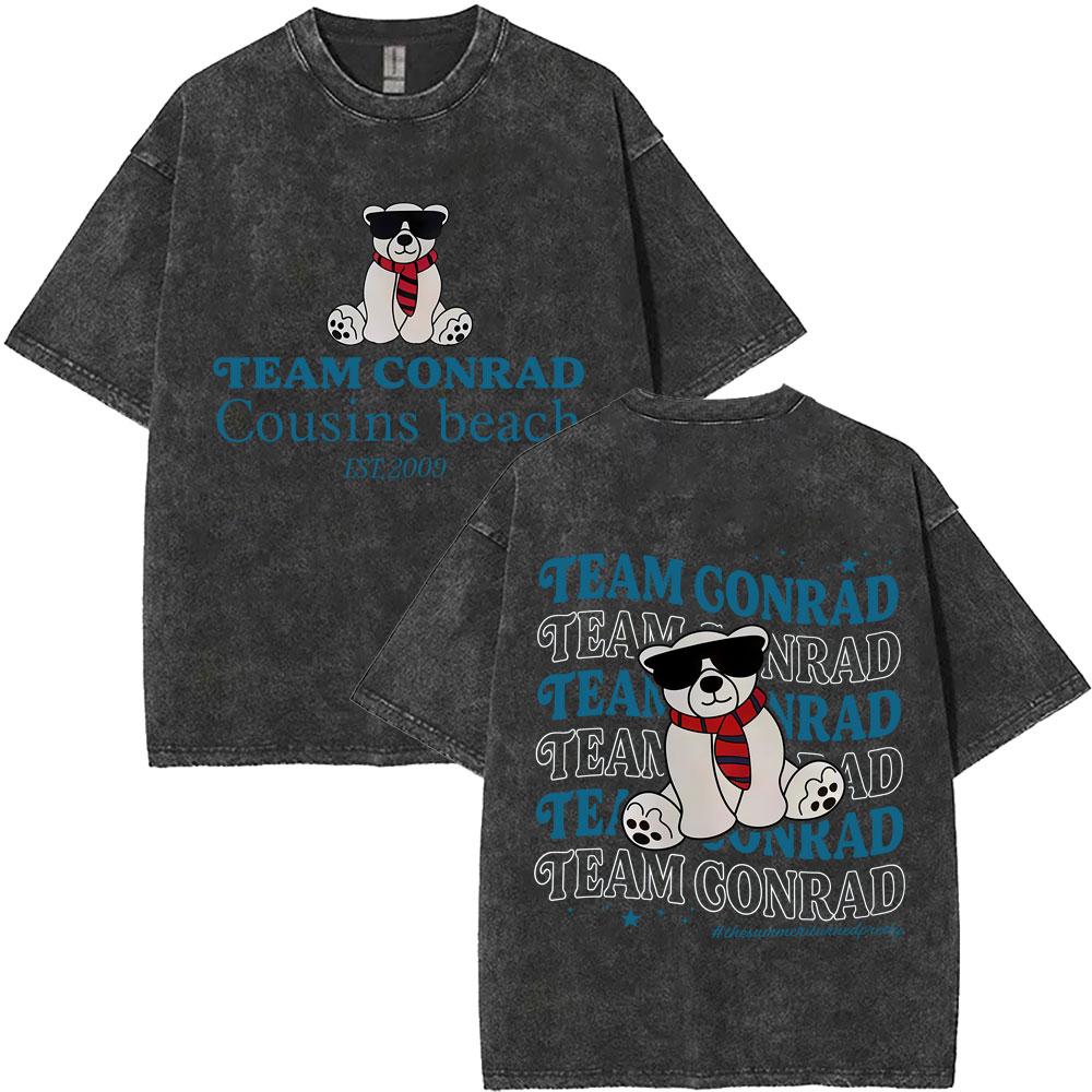 Washed Vintage TV Play The Summer I Turned Pretty Team Jeremiah Cousins Beach Tshirt Men Women Casual Cotton Crewneck T Shirt