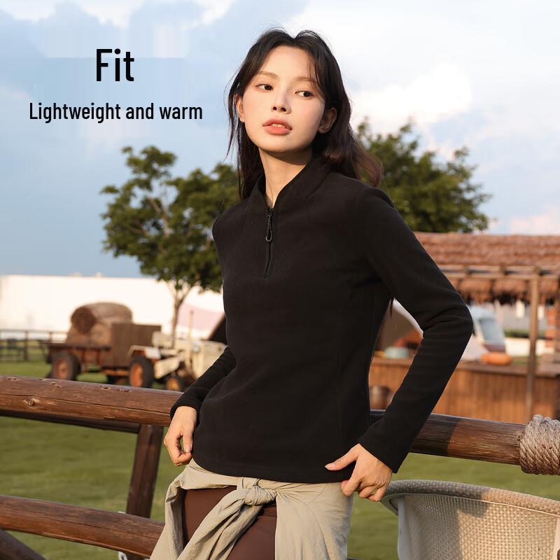 Baleno Women's Winter Half-Zip Fleece Sweatshirt
