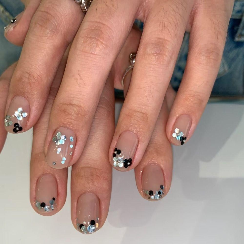 DIY Glitter Nail Accessories 6-Grid Sequins Nail Decorations Nail Art Decorations Nail Salon