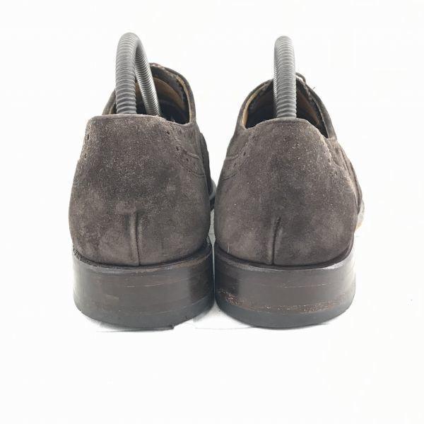 Голландский бренд Van Bommel Туфли-оксфорды из натуральной кожи с замшевой отделкой, рантовая конструкция Goodyear, размер 26,5 см, коричневый(ИСПОЛЬЗОВАЛ)