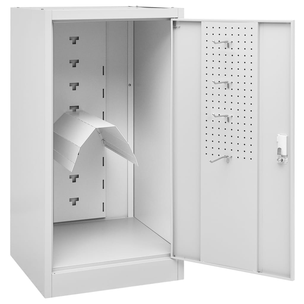 Saddle Cabinet Light Grey 53 x 53 x 105 cm Steel