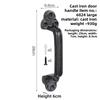 Vintage Cast Iron Door Handle Wall Decoration Simple Handle Old Bungalow Wardrobe Cabinet Door Handle Accessories