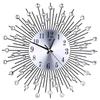 Fashion Rhinestone Inlaid 3D Silent Quartz Wall Clock Home Bedroom Hanging Decor