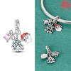 Оригинальные Шармы Медь Рождественская Елка Санта Клаус Подарок Подвески Подходят для Браслетов Plata Для Женщин Изготовление Ювелирных Изделий Изысканные Подарки
