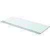 VidaXL Shelf Panels 2 Pcs Transparent Glass 80 X 30 Cm