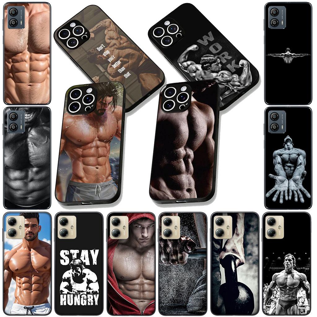Sexy Muscle Man Himbo Casing Phone Cover for Motorola Moto G86 G14 G35 G34 G45 G55 G64 G75 G85 G24 G15 G54 G57 Power Soft Case