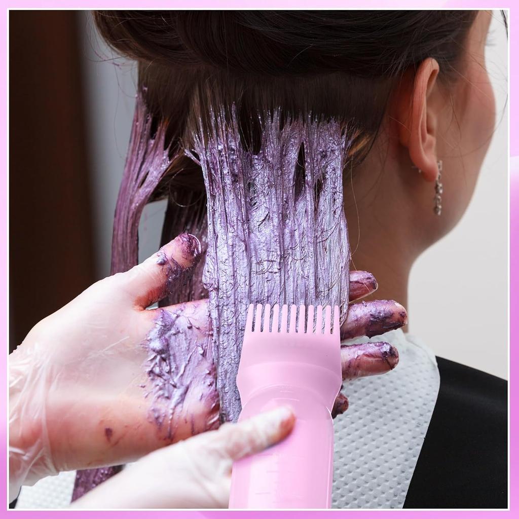 1PCS 160ML Root Comb Bottle Applicator,Oil Applicator for Hair Dye Hair Oiling Applicator with Graduated Scale