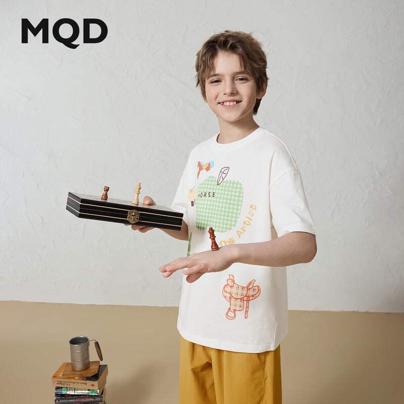 Хлопковая футболка с коротким рукавом и мультяшным принтом для мальчиков MQD