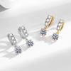 Серьги-кисточки с шестью когтями из циркона, ювелирные изделия, свадебные серьги для женщин в стиле темперамент