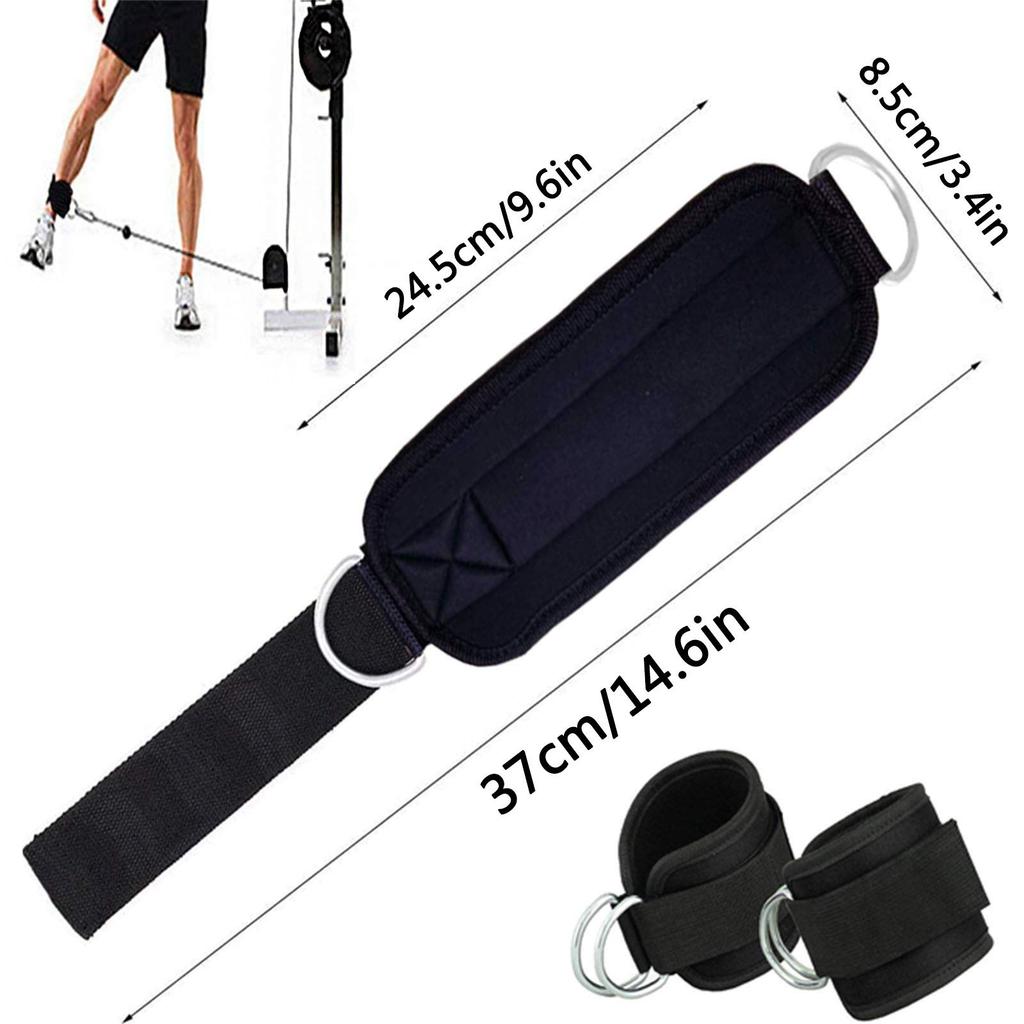 Ankle Strap for Cable Machine Kickback 1 Pair Glute Abductor