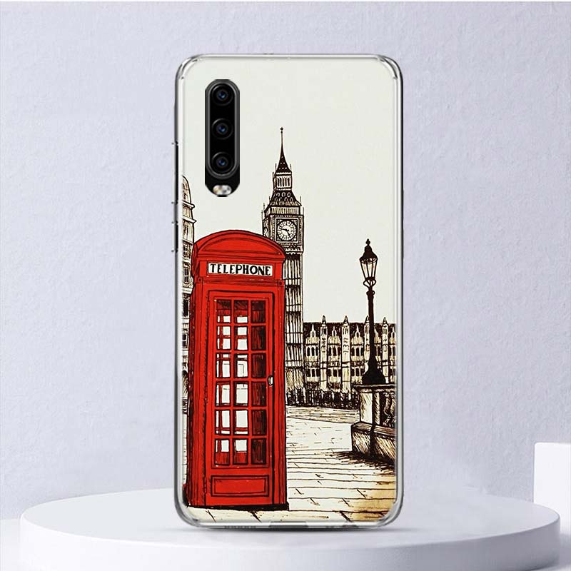 Мягкий чехол с флагом Лондона, Великобритании и Англии для Huawei P30 Lite P40 P20 P10 P50 Pro, чехол для телефона, Коврики 20, 30, 40, 10 P30Lite, чехол