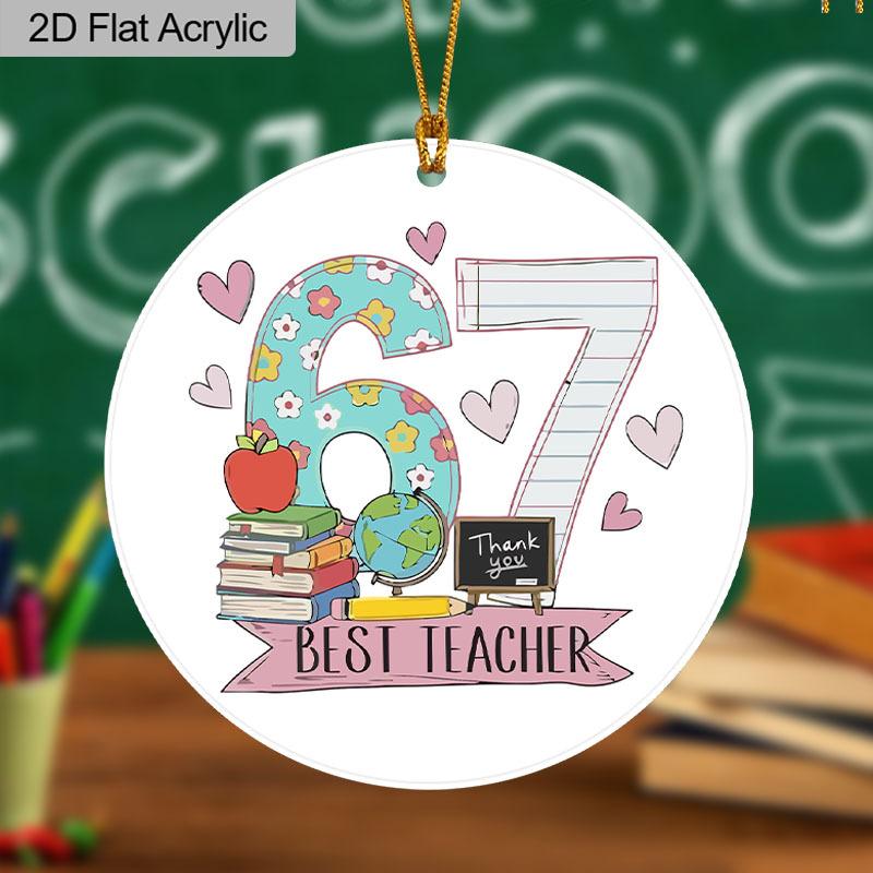 Six Seven Christmas Ornament, Teacher Six Seven Ornaments, 67 Meme Ornament, Gifts for Teacher From Student, Funny Teen Gift, 67 Meme Gift