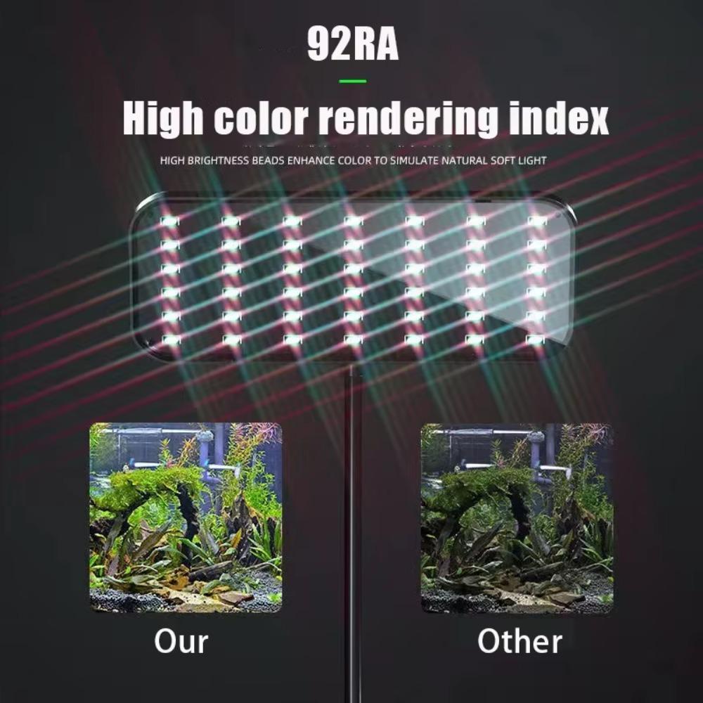 Waterproof Fish Tank Clip-on Lamp High Brightness Landscape Lamps Plants Grow Lamp Water Grass