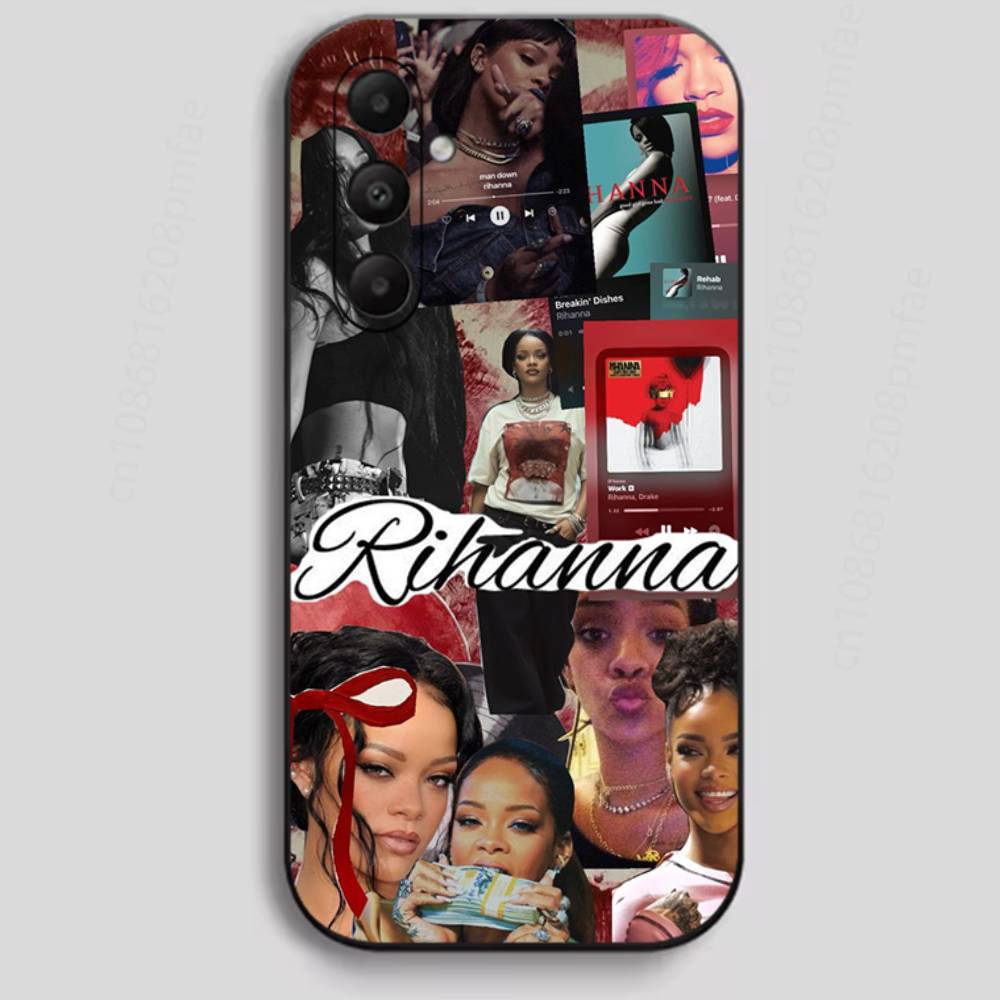 BADgalriri R-Robyn R-Rihanna Fenty Чехол для телефона Samsung Galaxy A13,21s,22,31,32,40,52,71,A91 Мягкий черный корпус