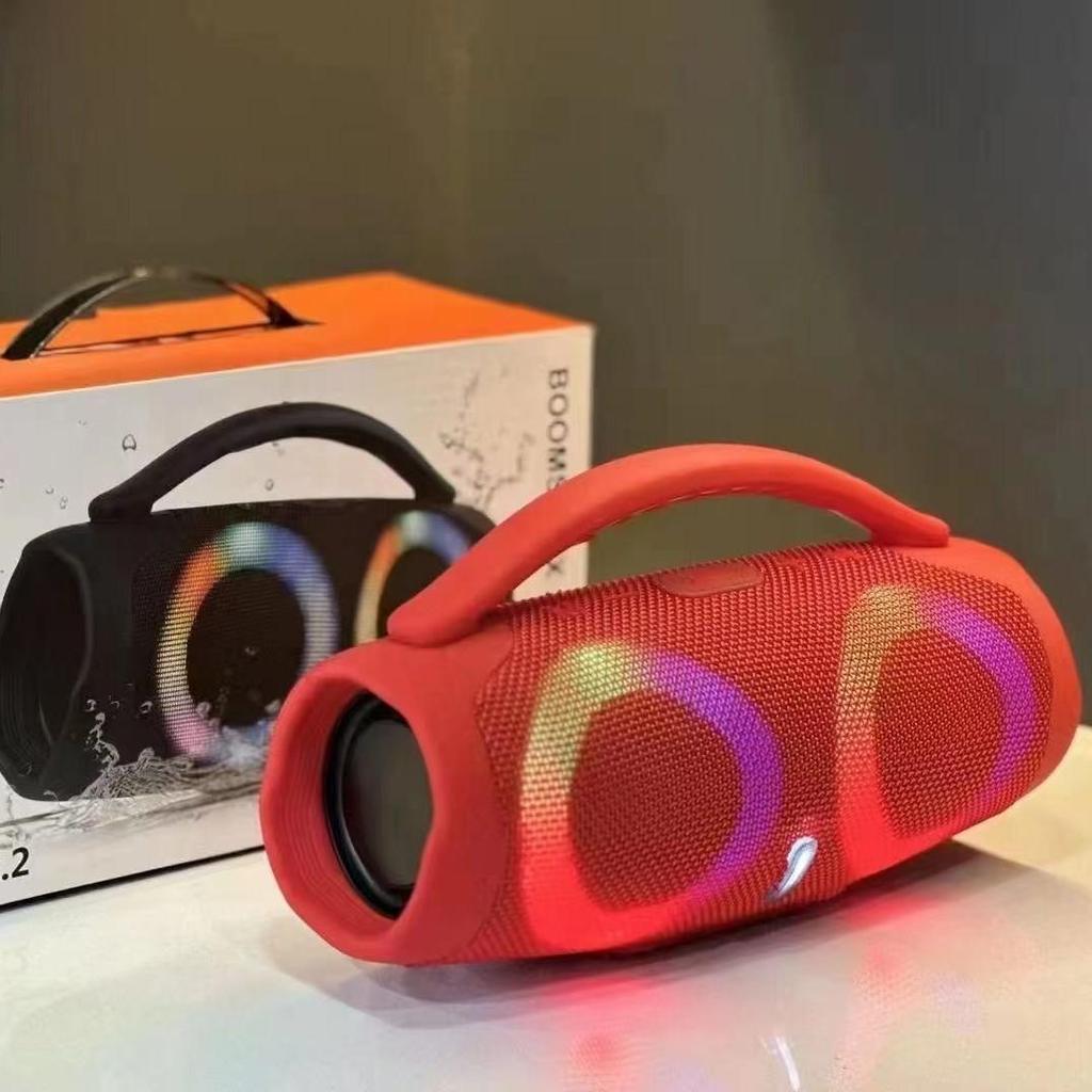 Портативный водонепроницаемый Bluetooth-динамик высокой мощности RGB с цветным светом беспроводной сабвуфер 360 стерео объемного звучания TWS FM Boom Box