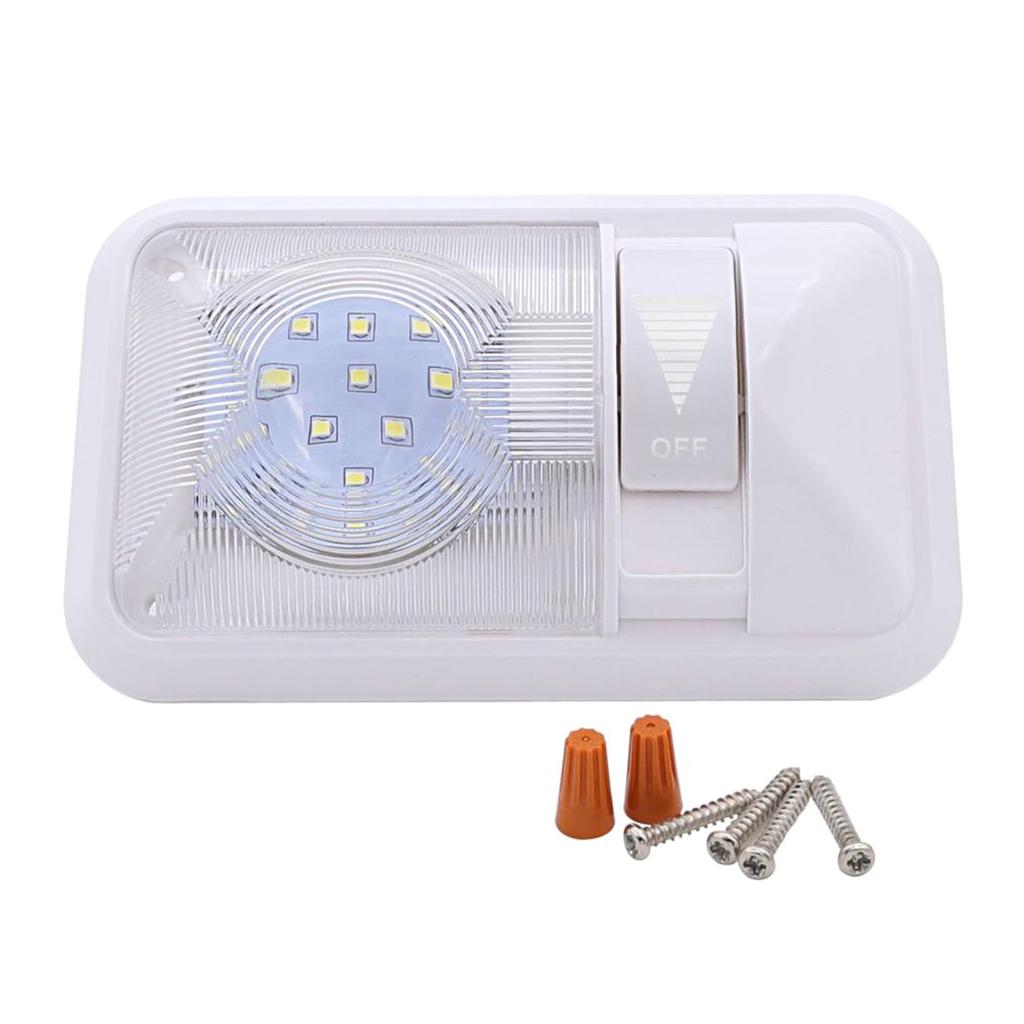 12 В светодиодный потолочный светильник для автофургона, внутреннее освещение для автофургона, прицепа, кемпера с выключателем, простая установка, используется для автомобиля/автодома/трейлера