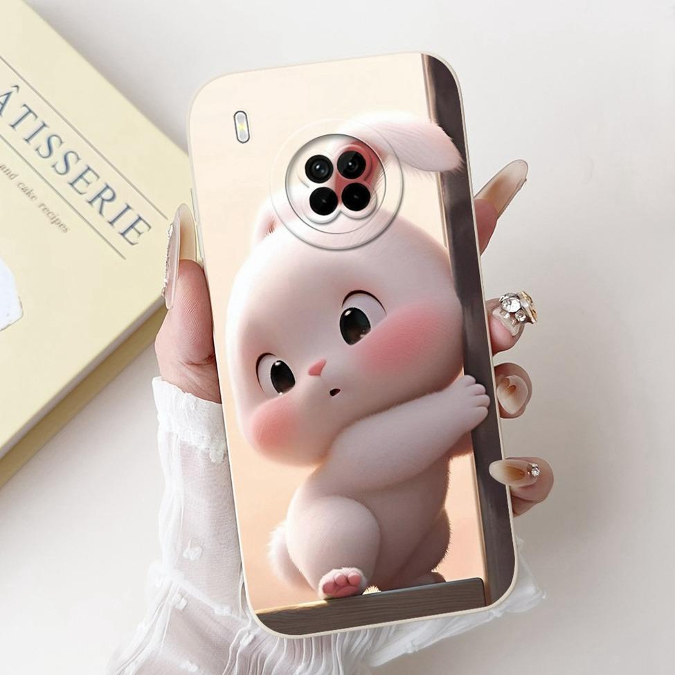 Для Huawei Y9A Чехол-крышка Роскошные Модные Цветы Кавайный Милый Кот Ударопрочный Чехол для Телефона Для Huawei FRL-22 FRL-23 FRL-L22 FRL-L23