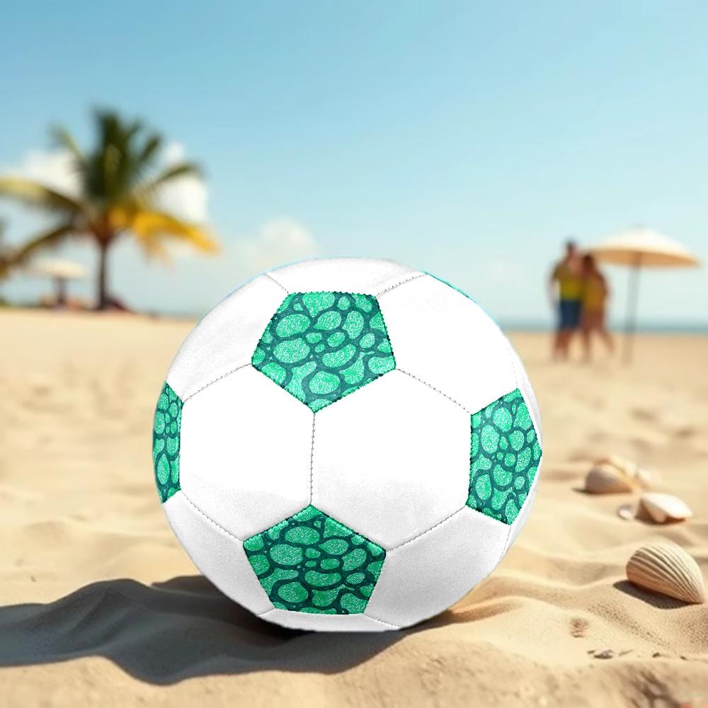 1PC Abstract Green Soccer Ball Size 5 Football Machine Sewn Indoor/Outdoor Universal Football A113