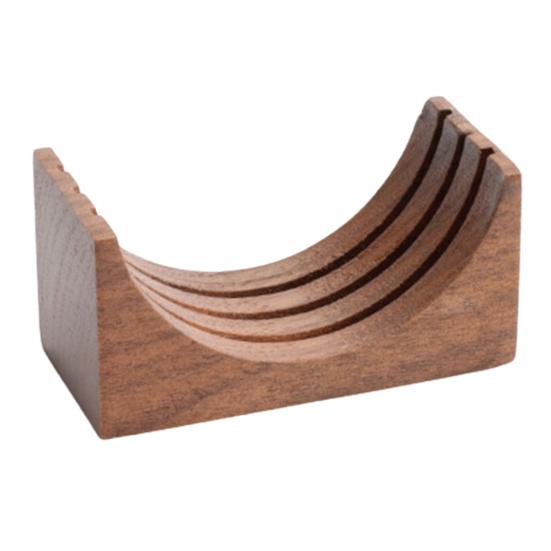 Держатель фильтра для кофе, полезный многоразовый домашний деревянный кронштейн для шайбы из орехового дерева, кронштейн для домашнего использования