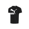 Casual Sports Fitness Training Running Print Short Sleeve T-Shirt Men Tops Black 532279-01