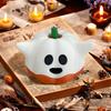 Статуэтка Призрака Тыквы на Хэллоуин, 3D-печатная, мультяшная, фигурка эльфа-тыквы, скульптура, украшение для дома, офиса, рабочего стола